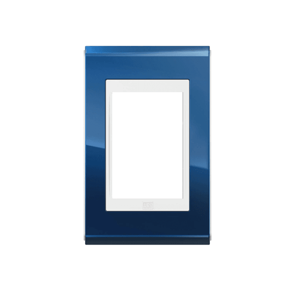 PLACA 4X2 3 MOD BCO/CLASSIC BLUE ALTO BRILHO REFINATTO PREMIUM