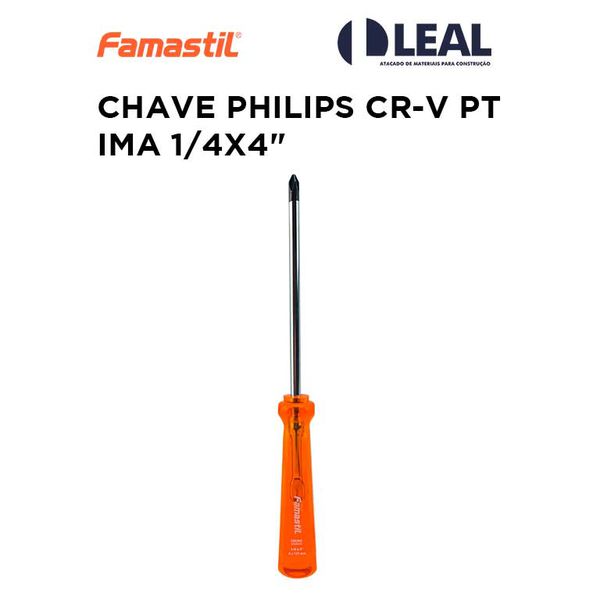 CHAVE PHILIPS CR-V PT IMA 1/4X4" FOXLUX 