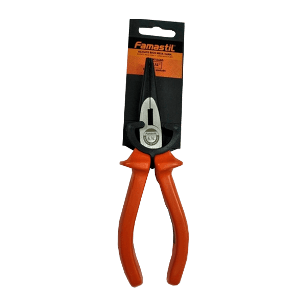 ALICATE DE BICO RETO 6" AÇO CARBONO FOXLUX 