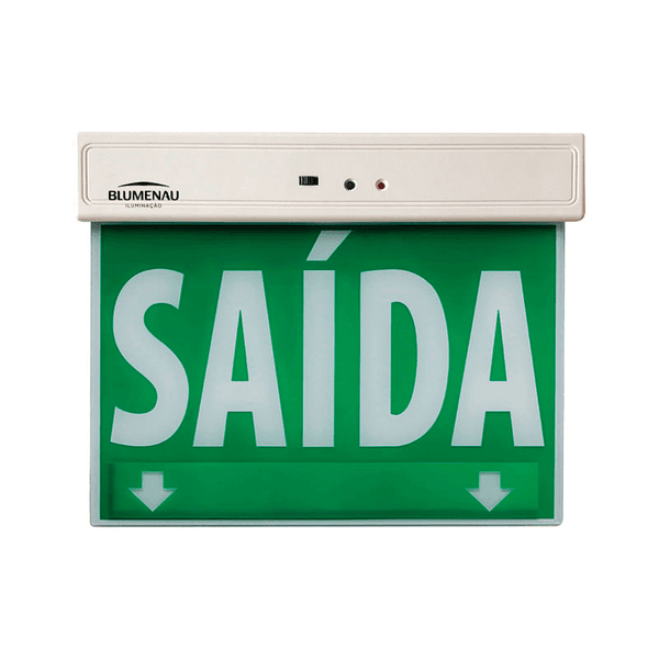 PLACA SAIDA VERDE 1 FACE BLUMENAU