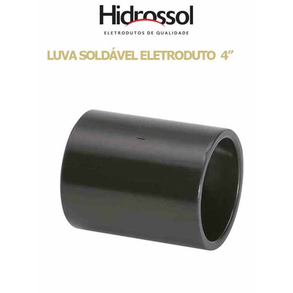 LUVA PVC SOLD ELETRODUTO PRETO 4