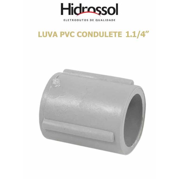 LUVA PVC CONDULETE CINZA 1.1/4
