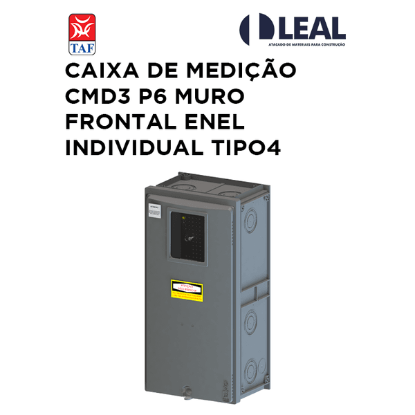 CAIXA DE MEDIÇÃO CMD3 P6 MURO FRONTAL ENEL INDIVIDUAL TIPO4 8281