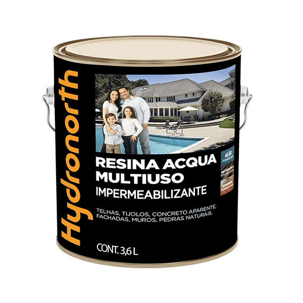 RESINA MULT. ACQUA INCOLOR BRILHANTE 3,6L HYDRONORTH