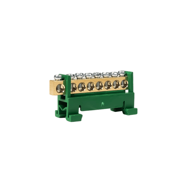 BARRAMENTO TERRA C/8 BORNES TRILHO VD ROHDINA