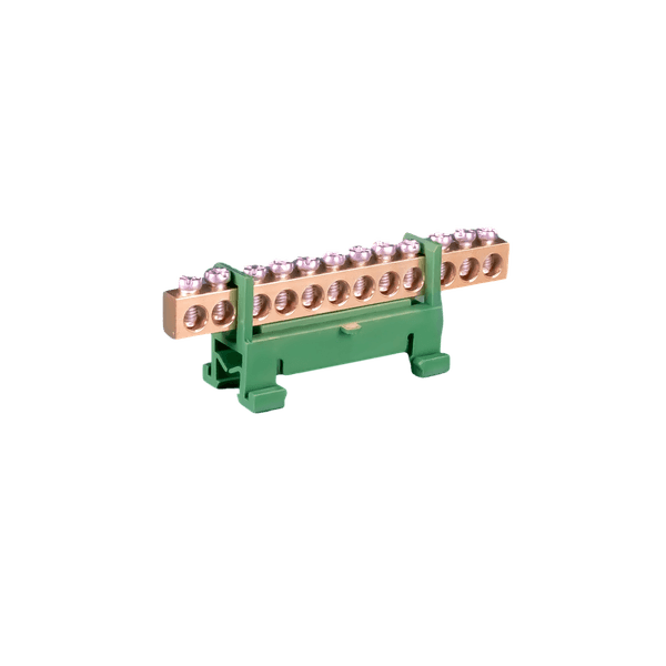 BARRAMENTO TERRA C/12 BORNES TRILHO VD ROHDINA