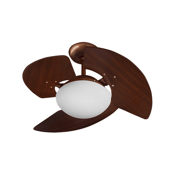 VENTILADOR TETO AVENTADOR 220V TABACO/COBRE 2 LAMP 