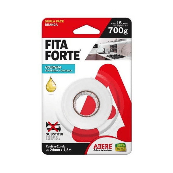 FITA DUPLA FACE AREAS GORDUROSAS 24X1,5M ADERE 