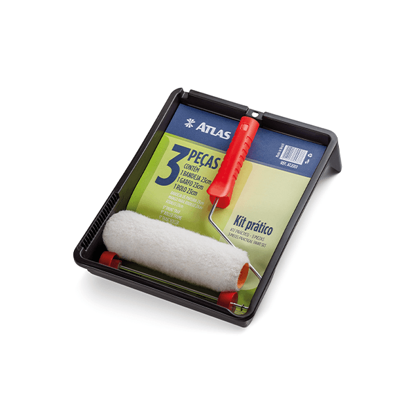 KIT DE PINTURA PRATICO MULTIUSO 3 PEÇAS 