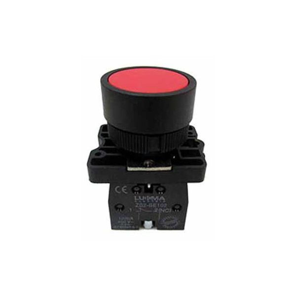 BOTÃO PULSANTE LK2-EA42 VERMELHO 1NF LUKMA