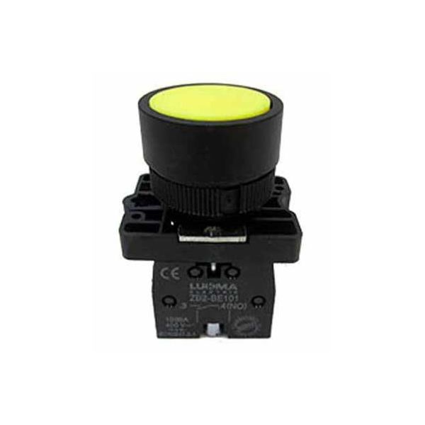 BOTÃO PULSANTE LK2-EA51 AMARELO 1NA LUKMA