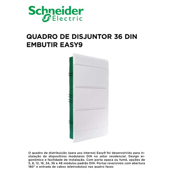 QUADRO DE DISJ 36DIN EMB EASY9