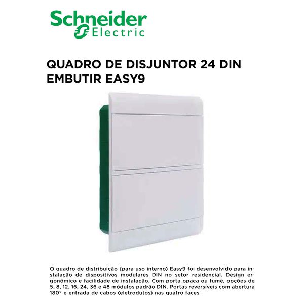QUADRO DE DISJ 24DIN EMB EASY9 