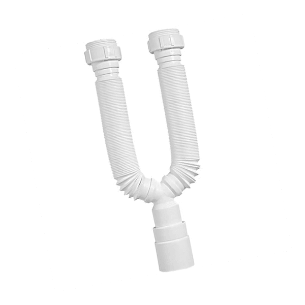 SIFÃO UNIVERSAL BRANCO DUPLO 