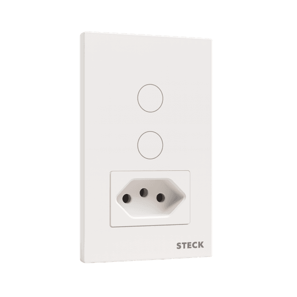INTERRUPTOR SMARTECK 4X2" 2 MÓDULOS TOUCH 