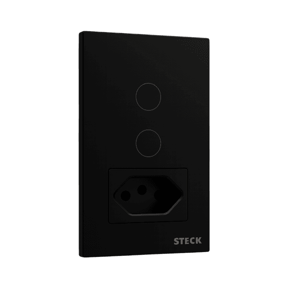 INTERRUPTOR SMARTECK 4X2" 2 MÓDULOS TOUCH 10A