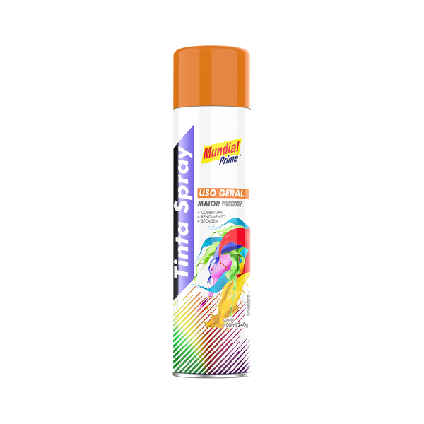 SPRAY USO GERAL LARANJA 400ML MUNDIAL PRIME 