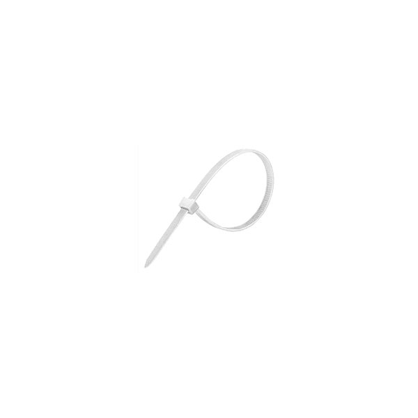 ABRAÇADEIRA NYLON 4.8X200MM BRANCO COM 100