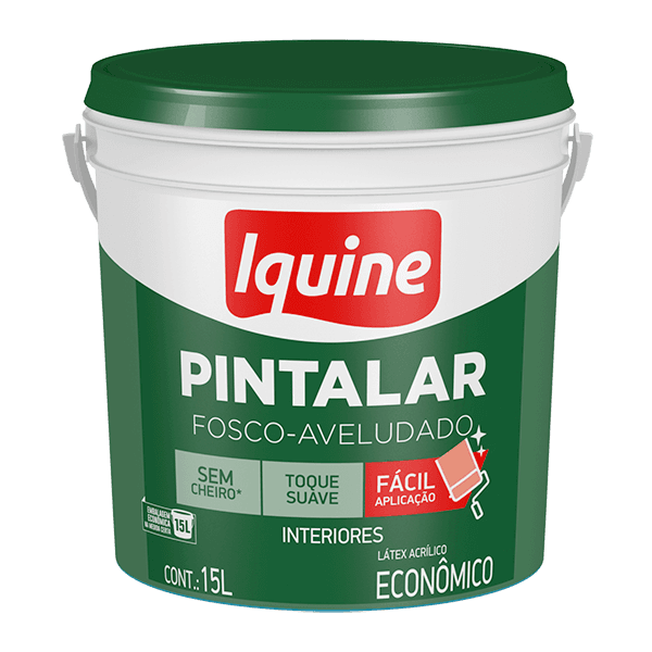 TINTA ACRÍLICA PINTALAR ECO. PALHA BALDE 15L IQUINE