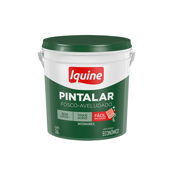 TINTA ACRÍLICA PINTALAR ECO. PÉROLA BALDE 3,6L IQUINE