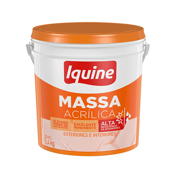 MASSA ACRILICA BALDE 5,4KG IQUINE