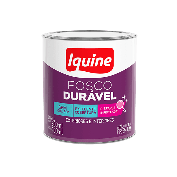 TINTA BASE FOSCO DURAVEL PREMIUM (P) 800ML