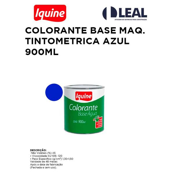 COLORANTE PARA MAQUINA TINTA AZUL INTENSO 900ML