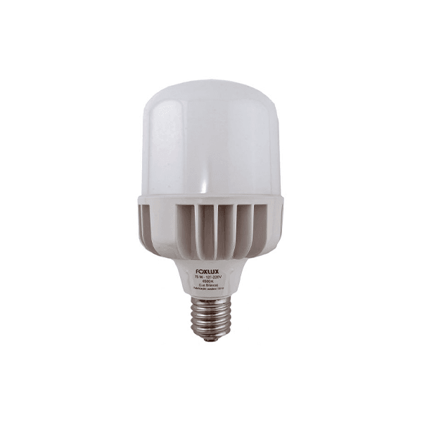 LÂMPADA LED BULBO ALTA POTÊNCIA BIVOLT 75W 6500K E40 FOXLUX