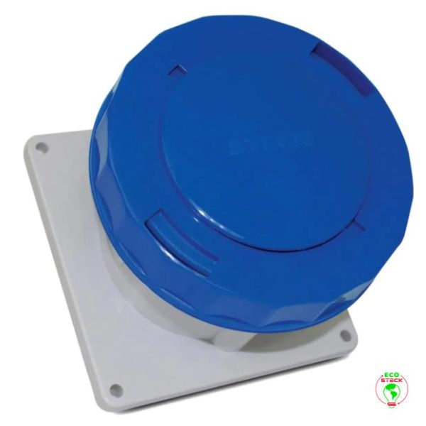 TOMADA DE EMBUTIR INDUSTRIAL 250V 63A 3P+T 9H 