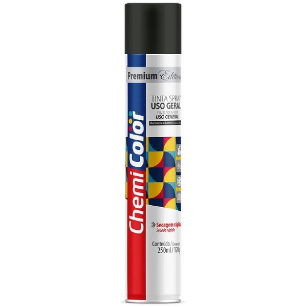 SPRAY USO GERAL PTO FOSCO 250ML NOVA VALVULA CHEMICOLOR 