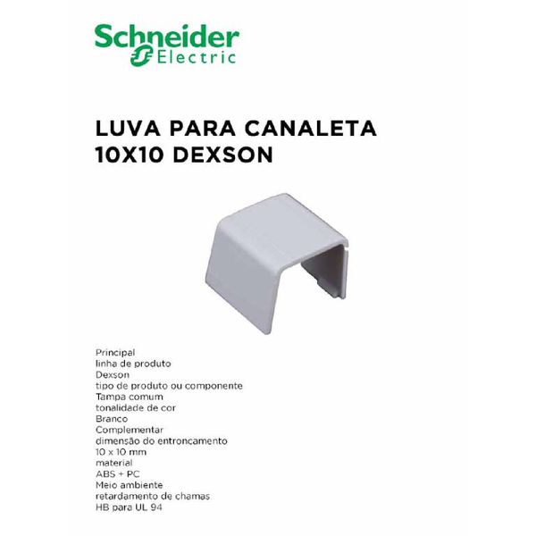 LUVA P/ CANALETA BCO 10X10 DEXSON (DXN11026)