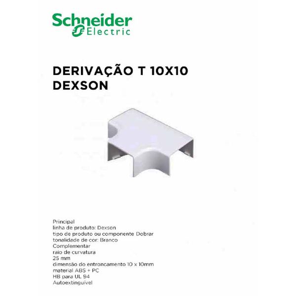 DERIVACAO T BCO 10X10 DEXSON (DXN11024)