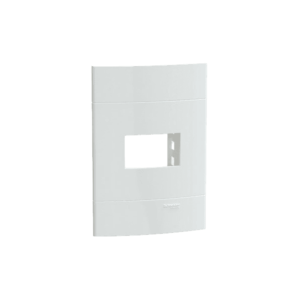 PLACA C/ SUP 4X2 1 MOD HORIZ BCO LUNARE UP SCHNEIDER (S421210)