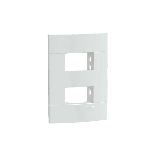 PLACA C/ SUP 4X2 2 MOD HORIZ BCO LUNARE UP SCHNEIDER (S421220)