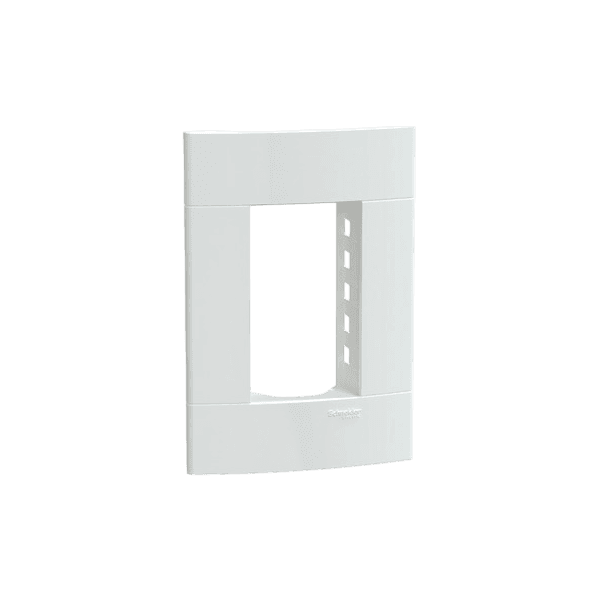 PLACA C/ SUP 4X2 3 MOD HORIZ BCO LUNARE UP SCHNEIDER (S421230)