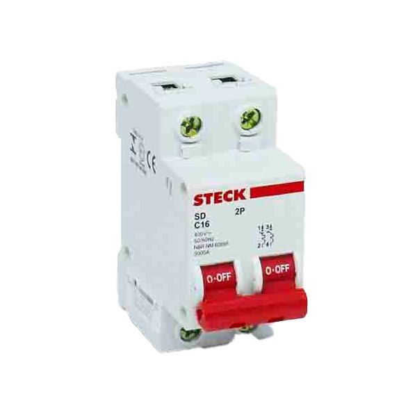 DISJUNTOR DIN BIPOLAR 80A 10KA STECK