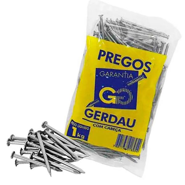 PREGO GERDAU COM CABEÇA 18X27 1 KG