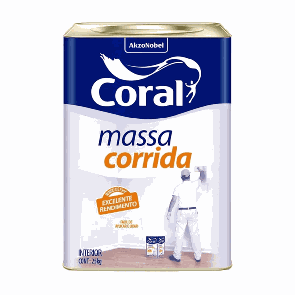MASSA CORRIDA PVA CORAL 25 kg