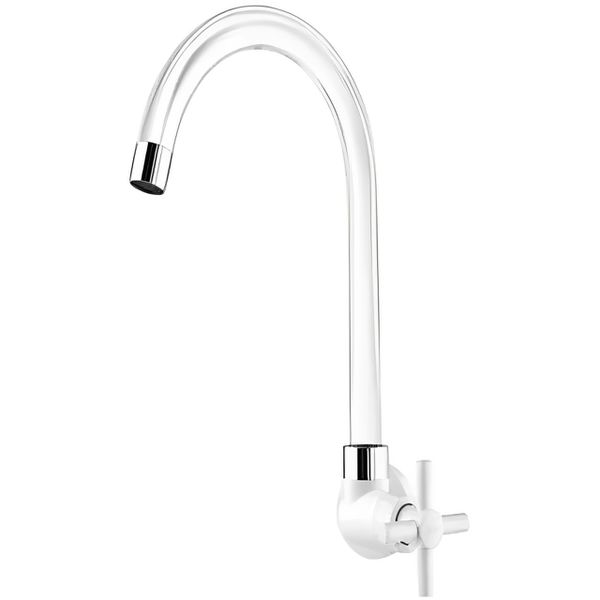 TORNEIRA BICA MÓVEL FIENZA CRISTAL BRANCA
