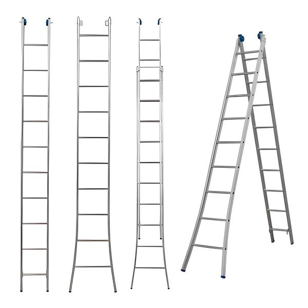 ESCADA DE AÇO MULTIFUNCIONAL IDEAL 20 DEGRAUS