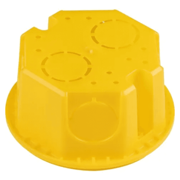 CAIXA DE LUZ 3X3 OCTOGONAL AMARELO TRAMONTINA