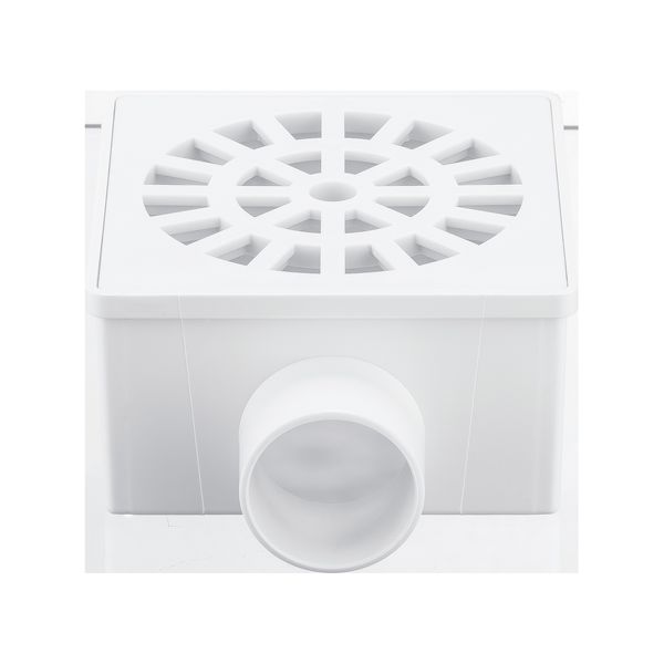 RALO SIFONADO QUADRADO 100X40MM BRANCO HERC