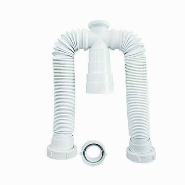 SIFÃO SANFONADO DUPLO VALEPLAST