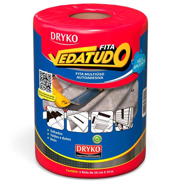 FITA MULTIUSO VEDATUDO ALUMÍNIO 20CM X 10M