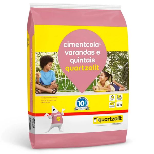 CIMENTCOLA QUARTZOLIT ACII 20KG VARANDAS E QUINTAIS