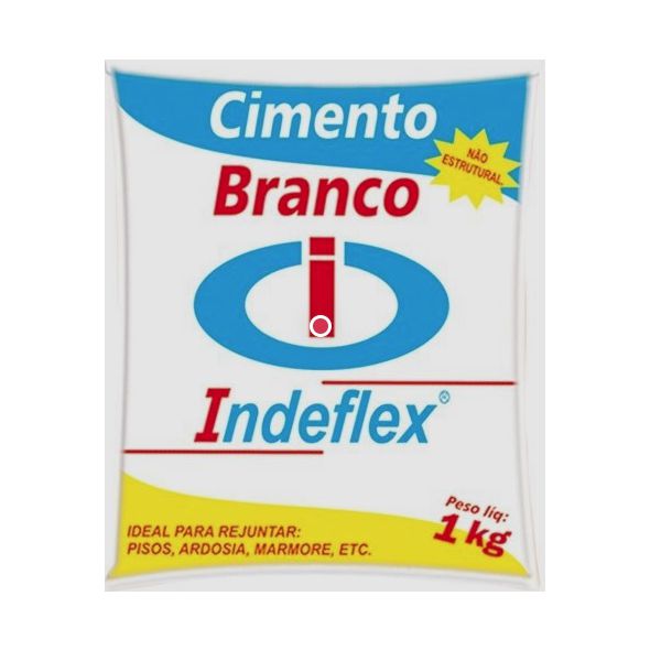 CIMENTO BRANCO 1 KG INDEFLEX