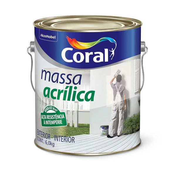 MASSA CORRIDA ACRÍLICA CORAL 6 Kg