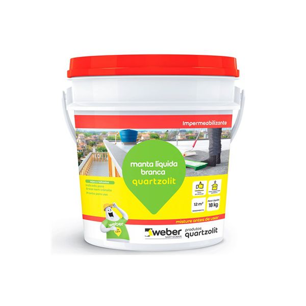 MANTA LIQUIDA BRANCA QUARTZOLIT 18KG