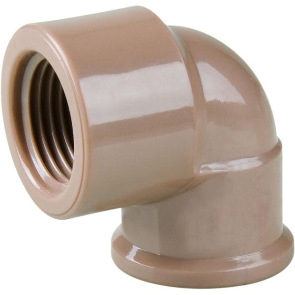 JOELHO SOLDÁVEL PLASTUBOS LR MARROM 25MM