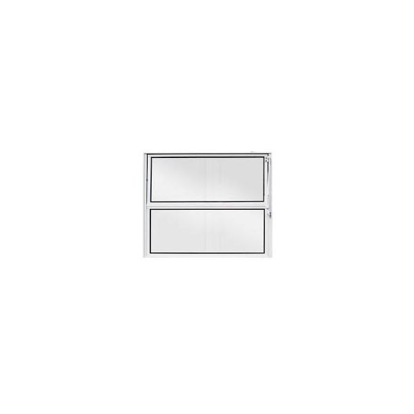 VITRÔ DE ALUMÍNIO BRANCO BASCULANTE 0,40X0,60 